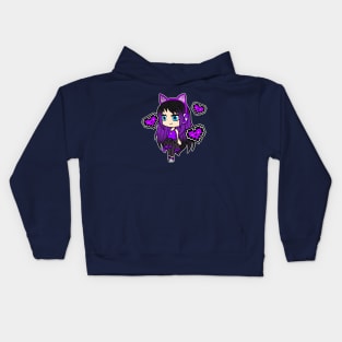 Purple Gacha Girl - Lauren Z inspired Kids Hoodie